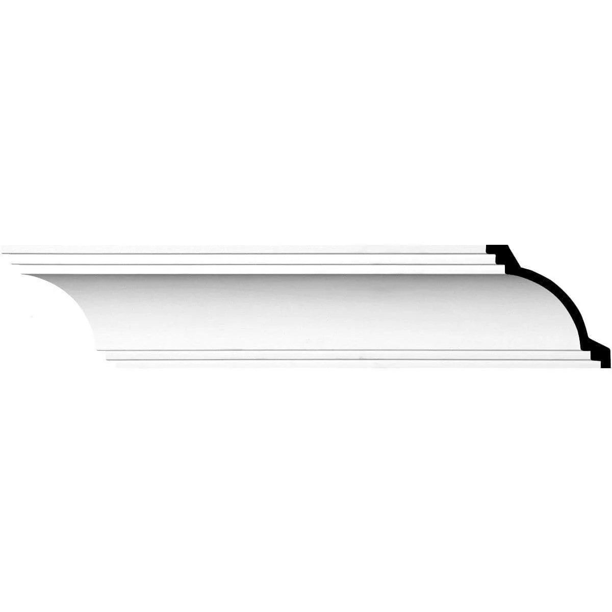 Kent Crown Moulding, 5 7/8"H x 5 7/8"P x 8 3/8"F x 94 1/2"L