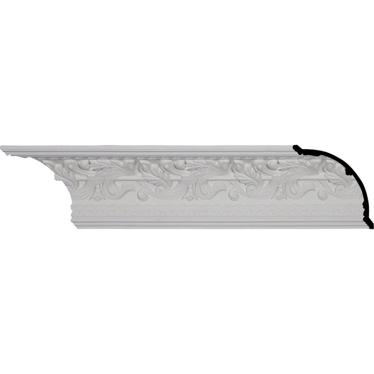 Kinsley Crown Moulding, 7"H x 7"P x 9 7/8"F x 94 1/2"L