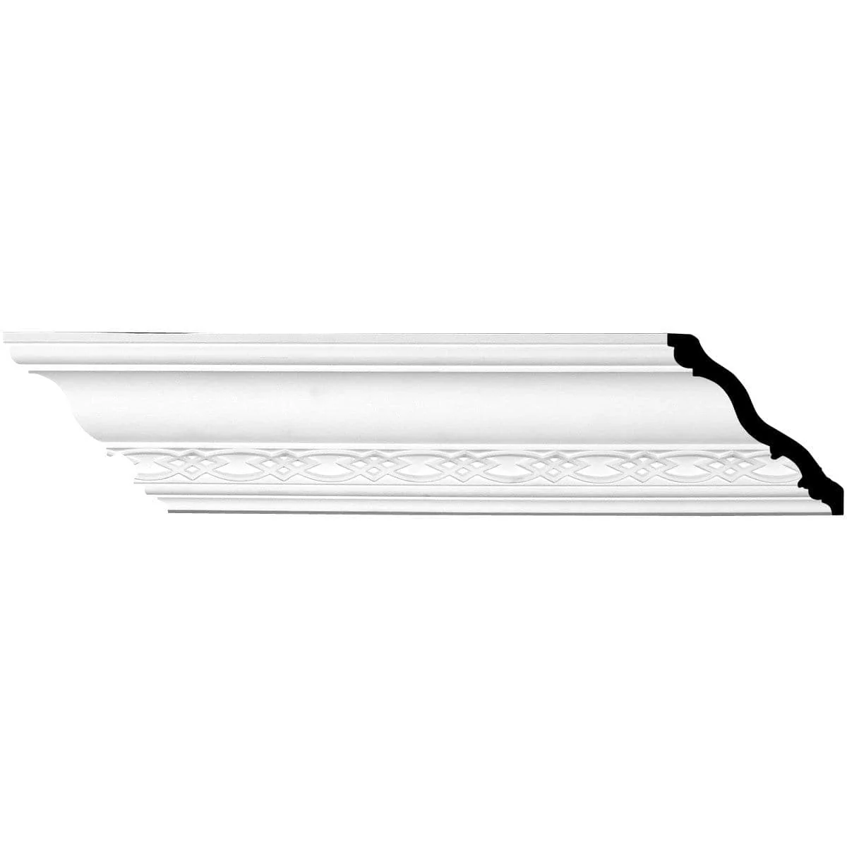 Loera Crown Moulding, 4 3/8"H x 4 3/8"P x 6 1/8"F x 94 1/2"L