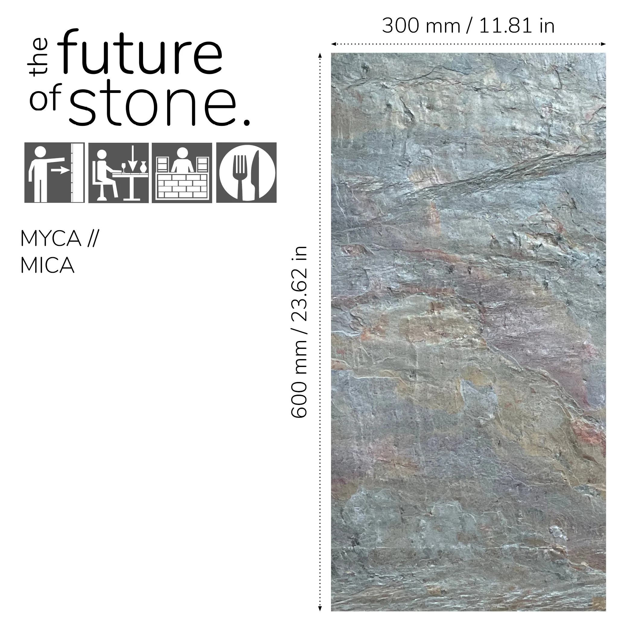 Burning Forest, Natural Slate Veneer – Stick and Go Panels for Interior & Exterior Walls - 12" W x 24" L - Sold By Panel - Image 3