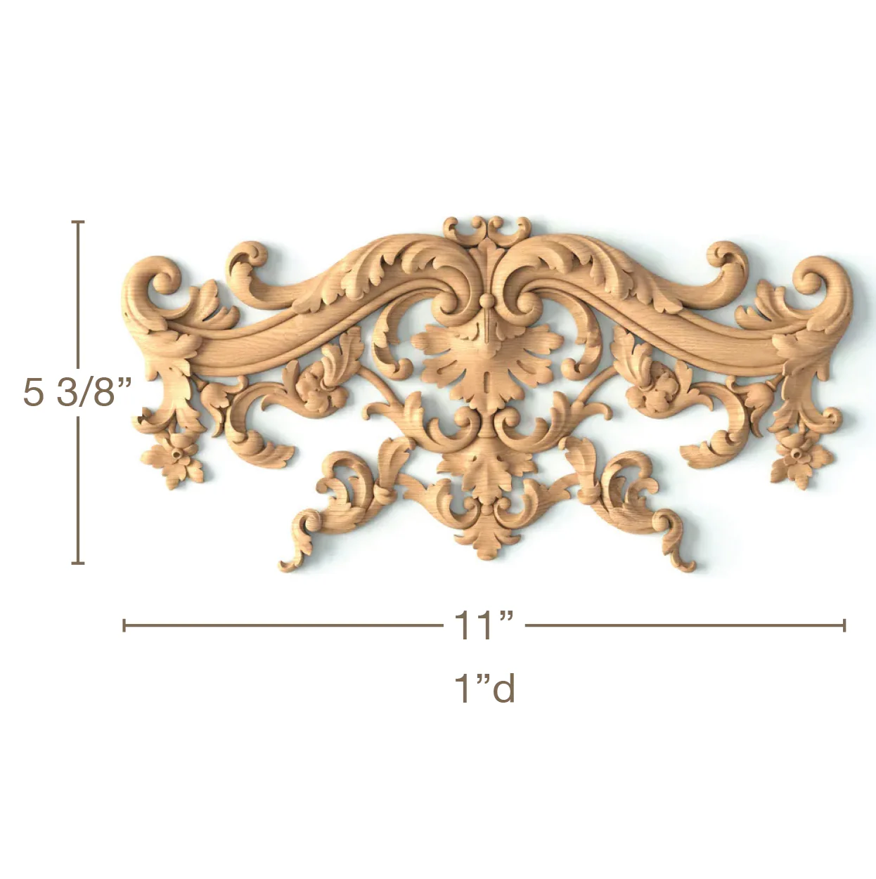 Majestic Crest, 11"w x 5 3/8"h x 1"d