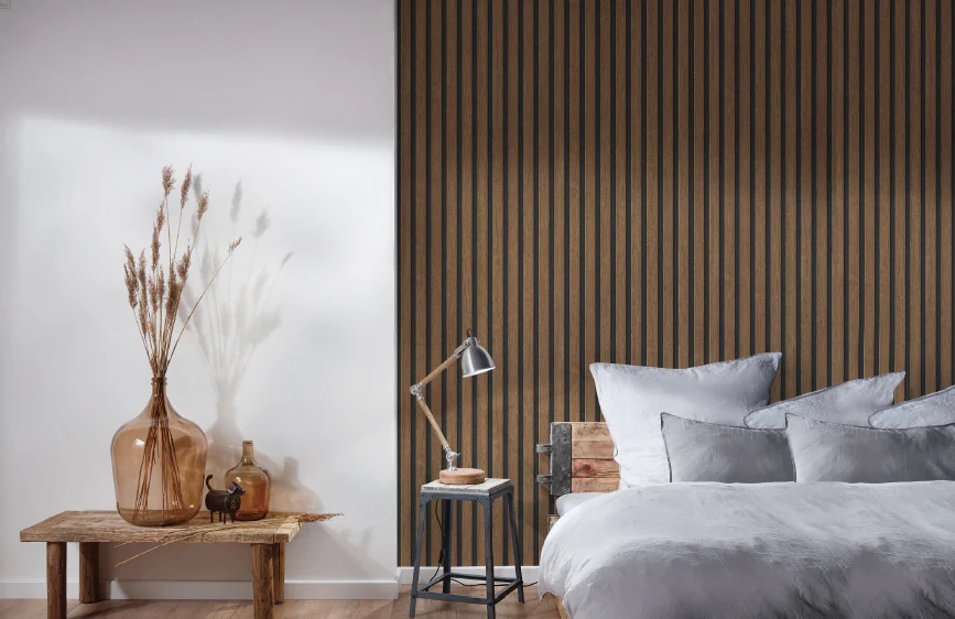 Natural Walnut Acoustic Panel, Varnished Wood (1-1/2" Wide Slats) - Sold 2 Panels Per Carton - Image 12