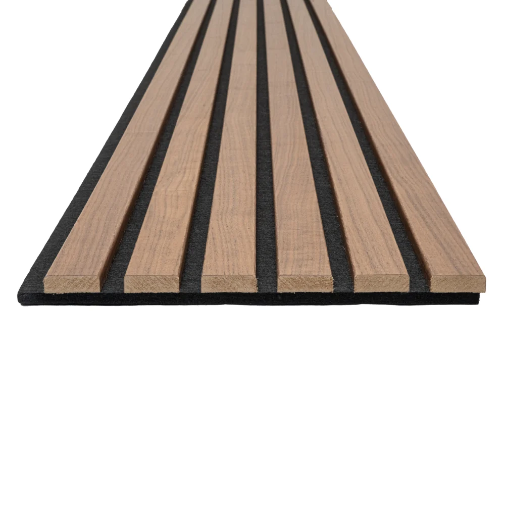 Natural Walnut Acoustic Panel, Varnished Wood (1-1/2" Wide Slats) - Sold 2 Panels Per Carton - Image 9