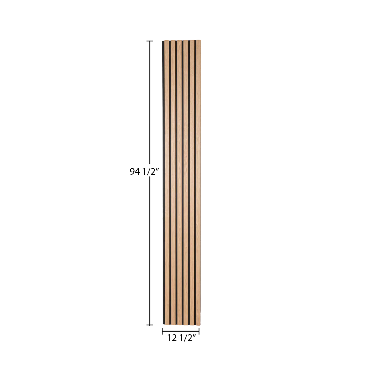 Natural White Oak Acoustic Panel, Varnished Wood ( 1-1/2" Wide Slats ) - Sold 2 Panels Per Carton - Image 7