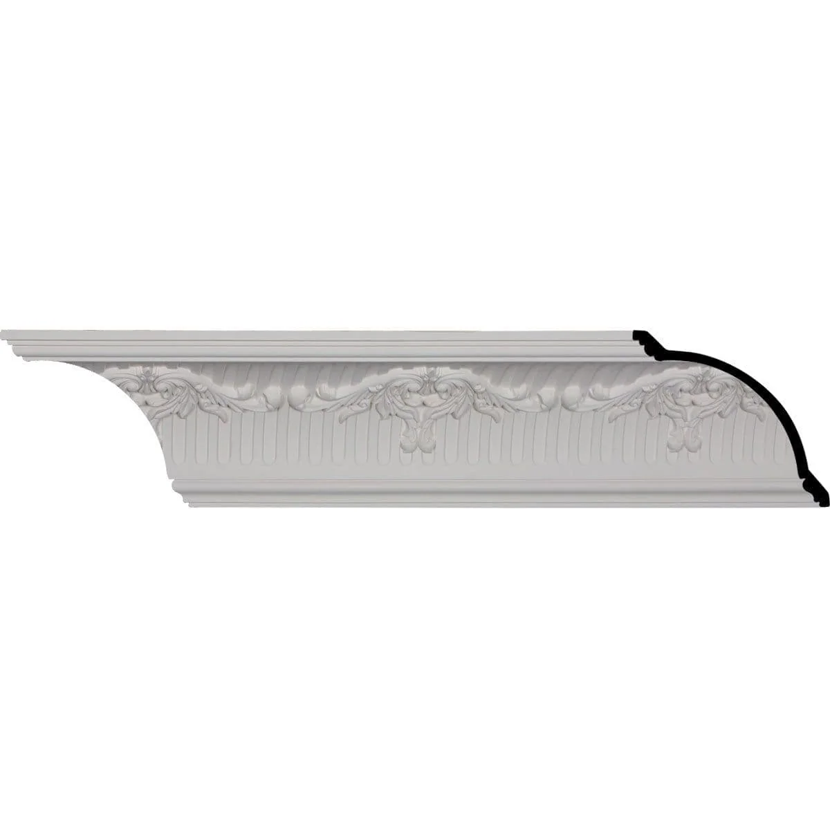 Nevio Crown Moulding, 6 3/4"H x 5 1/2"P x 8 5/8"F x 94 1/2"L