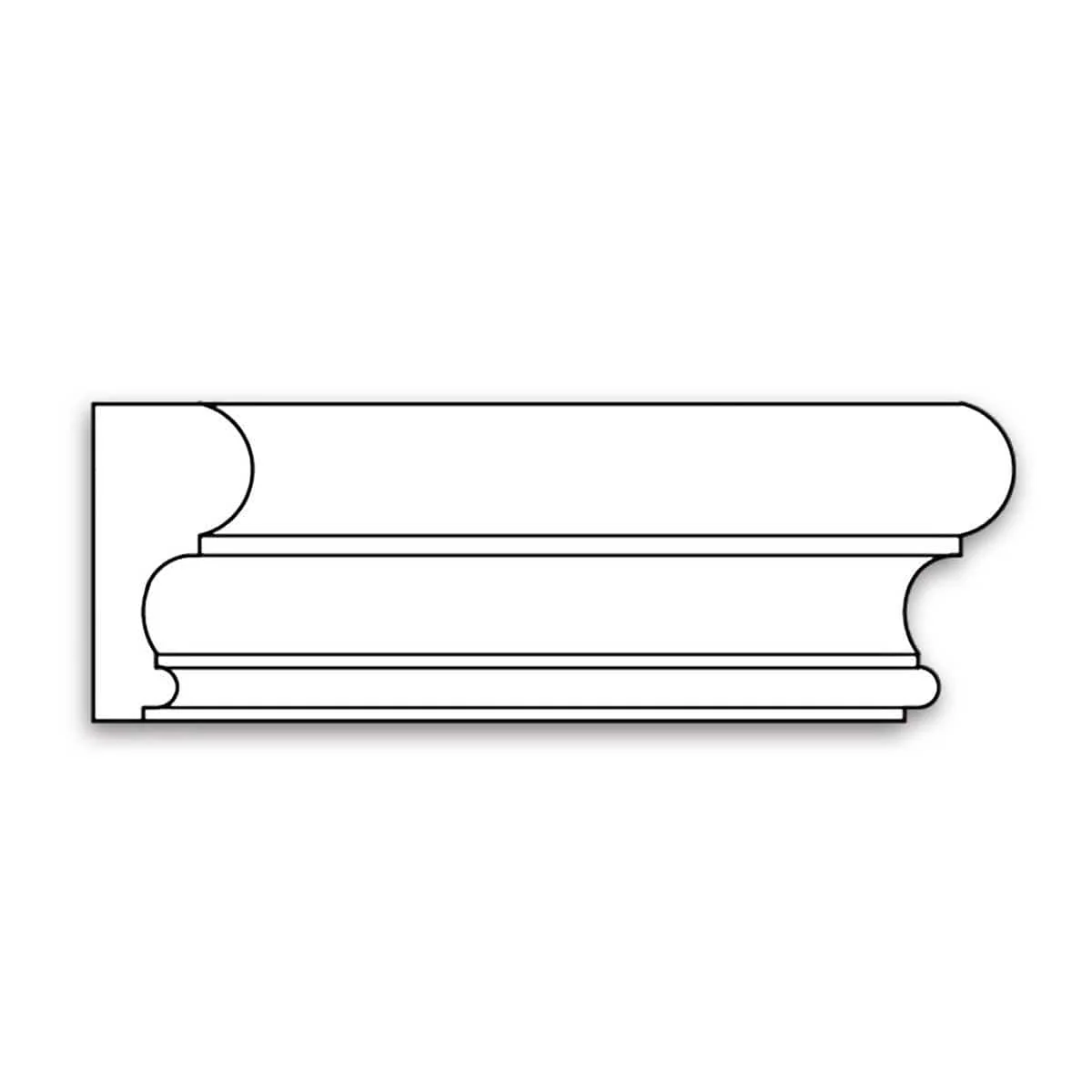 Panel Mould,  2"w x 1''d