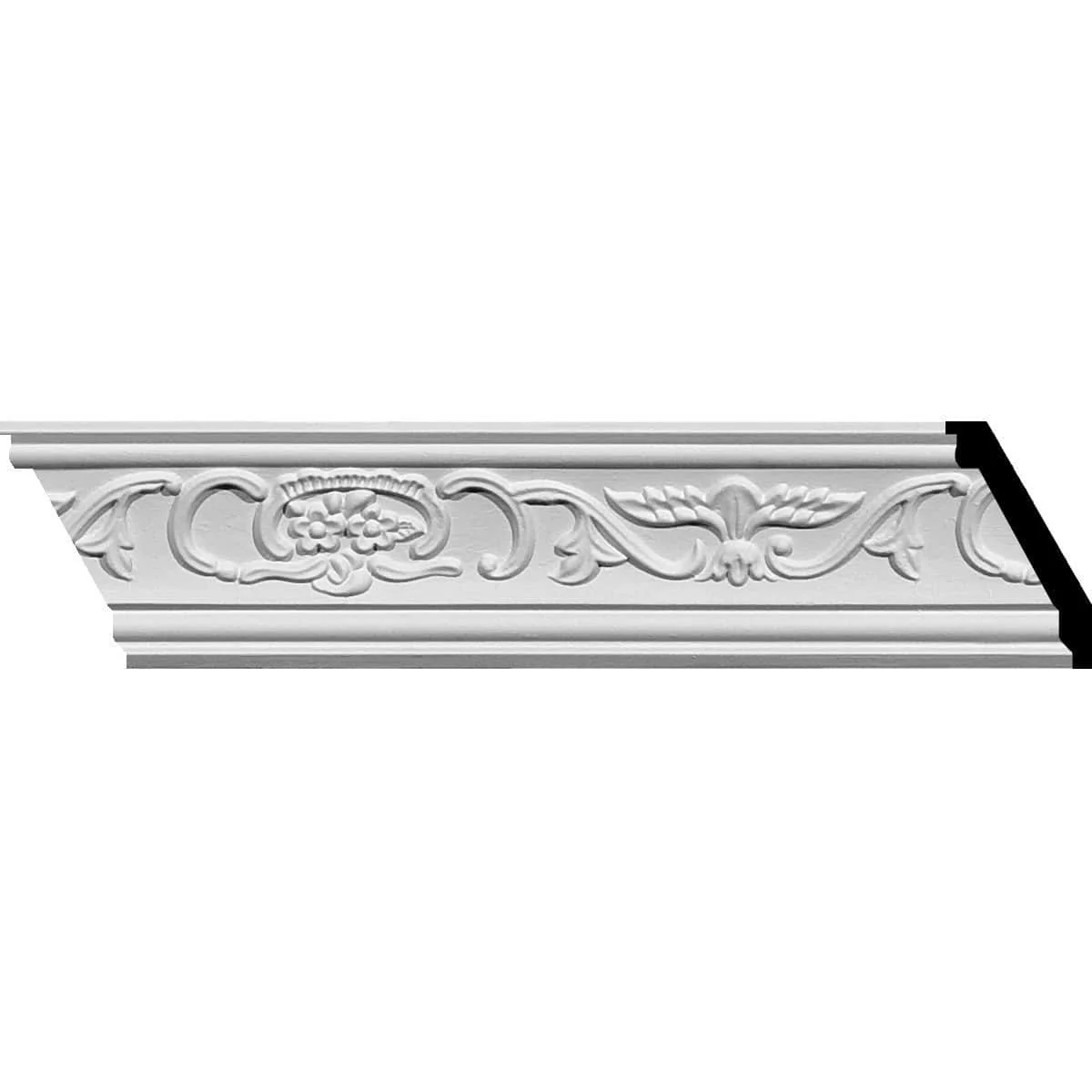 Piedmont Crown Moulding, 2 3/4"H x 1 1/2"P x 3 1/8"F x 94 1/2"L