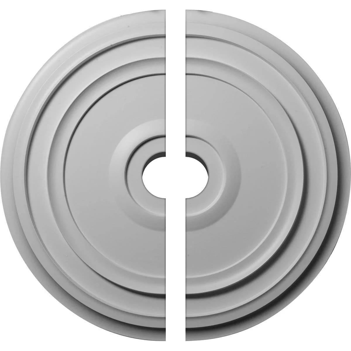 Reece Ceiling Medallion, Two Piece (Fits Canopies up to 5 7/8")24 3/8"OD x 3 1/2"ID x 1 1/8"P
