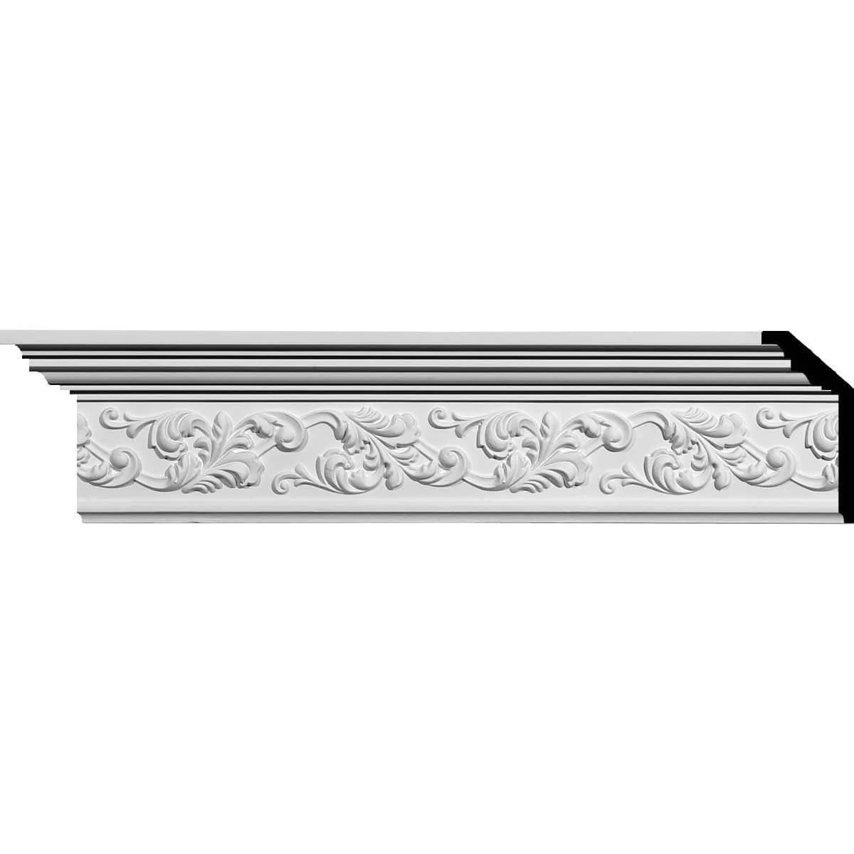 Richmond Crown Moulding, 5 1/2"H x 2 1/4"P x 6"F x 94 1/2"L