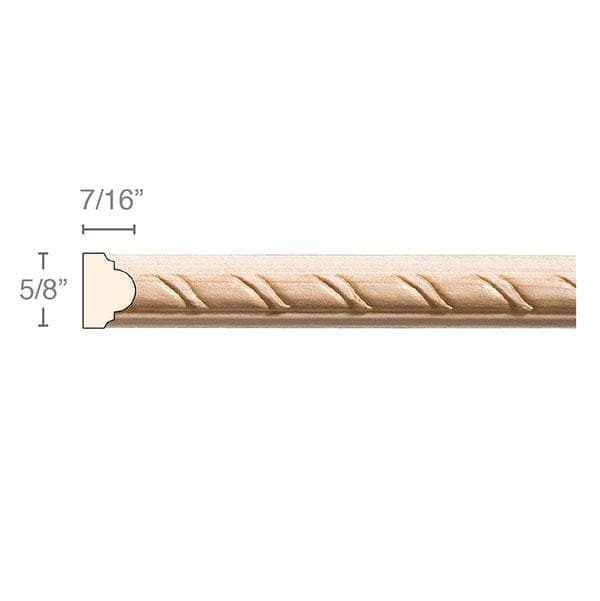 Rope, 5/8"w x 7/16"d