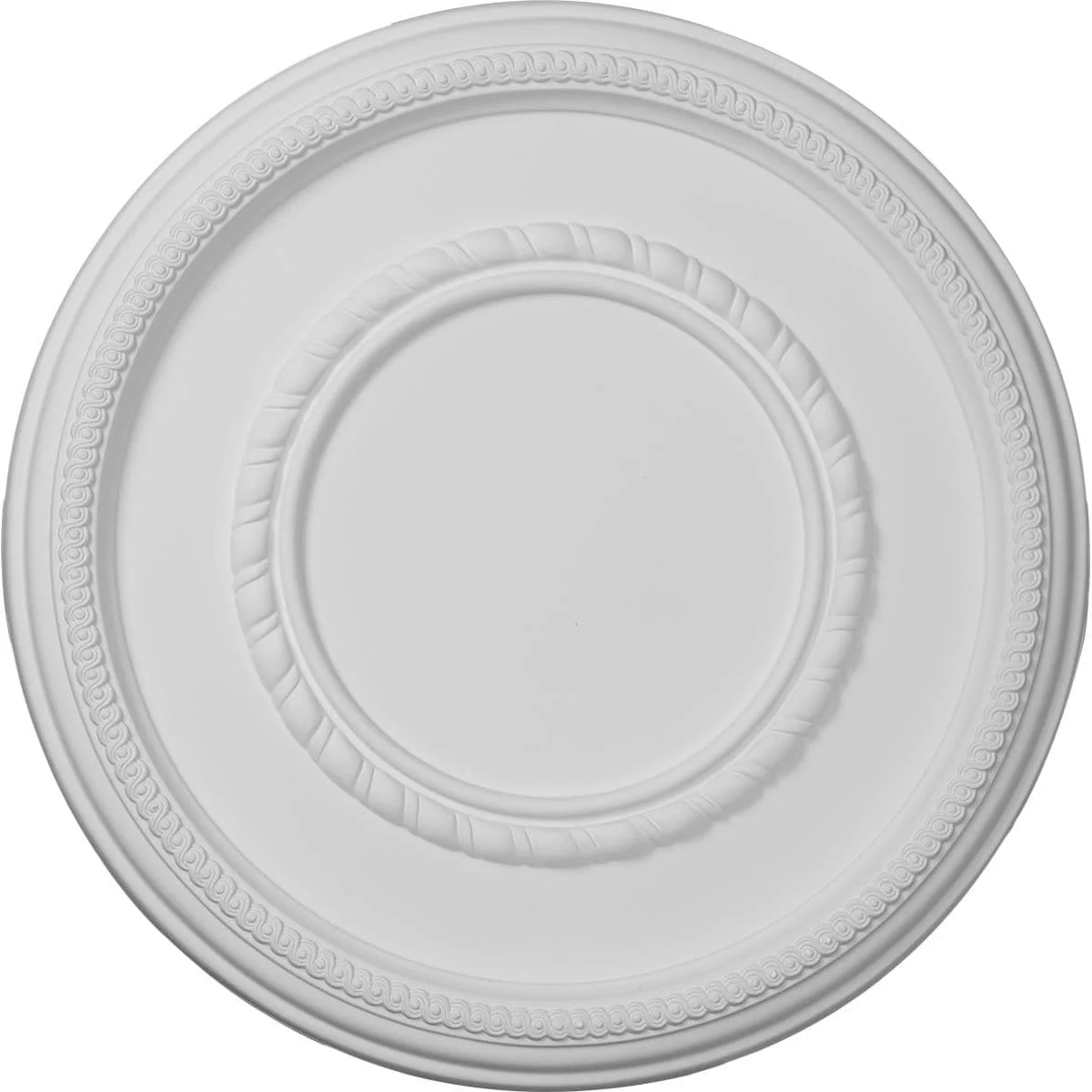 Roped Large Ceiling Medallion (Fits Canopies up to 7 3/4"), 17 3/8"OD x 1 1/8"P