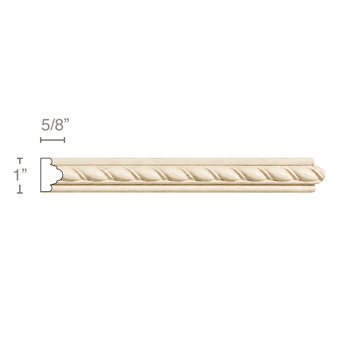 Small Rope (Repeats 3/4), 1''w x 5/8''d