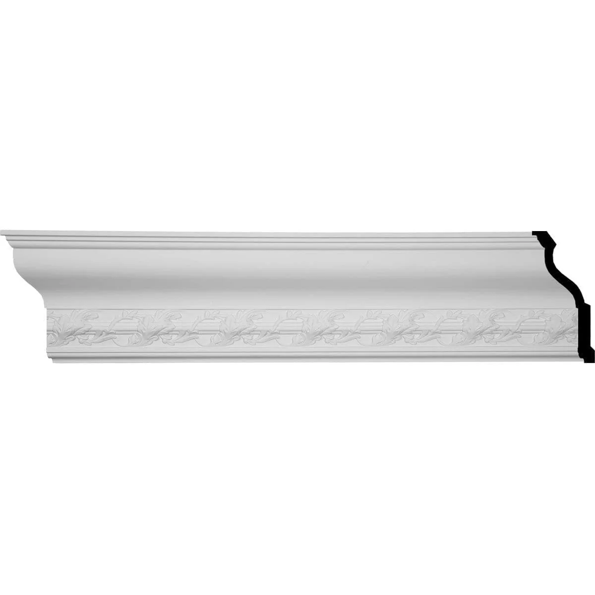 Southampton Acanthus Crown Moulding, 9 1/8"H x 3 7/8"P x 9 7/8"F x 94 1/2"L