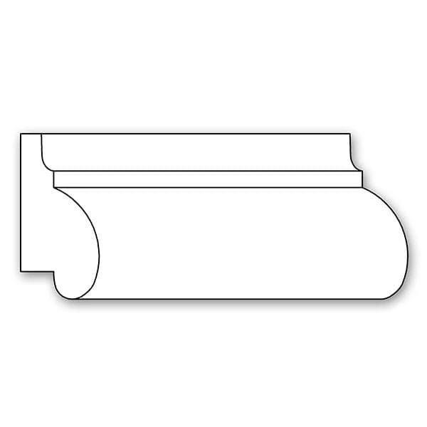 Traditional Panel Moulding, (Lips 1/2), 2 1/2"w x 1 3/16''d