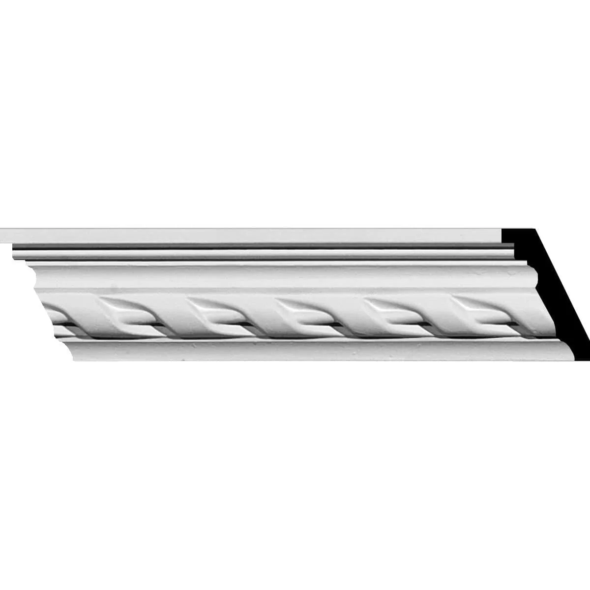 Valeriano Crown Moulding, 2 1/8"H x 1 5/8"P x 2 5/8"F x 94 1/2"L