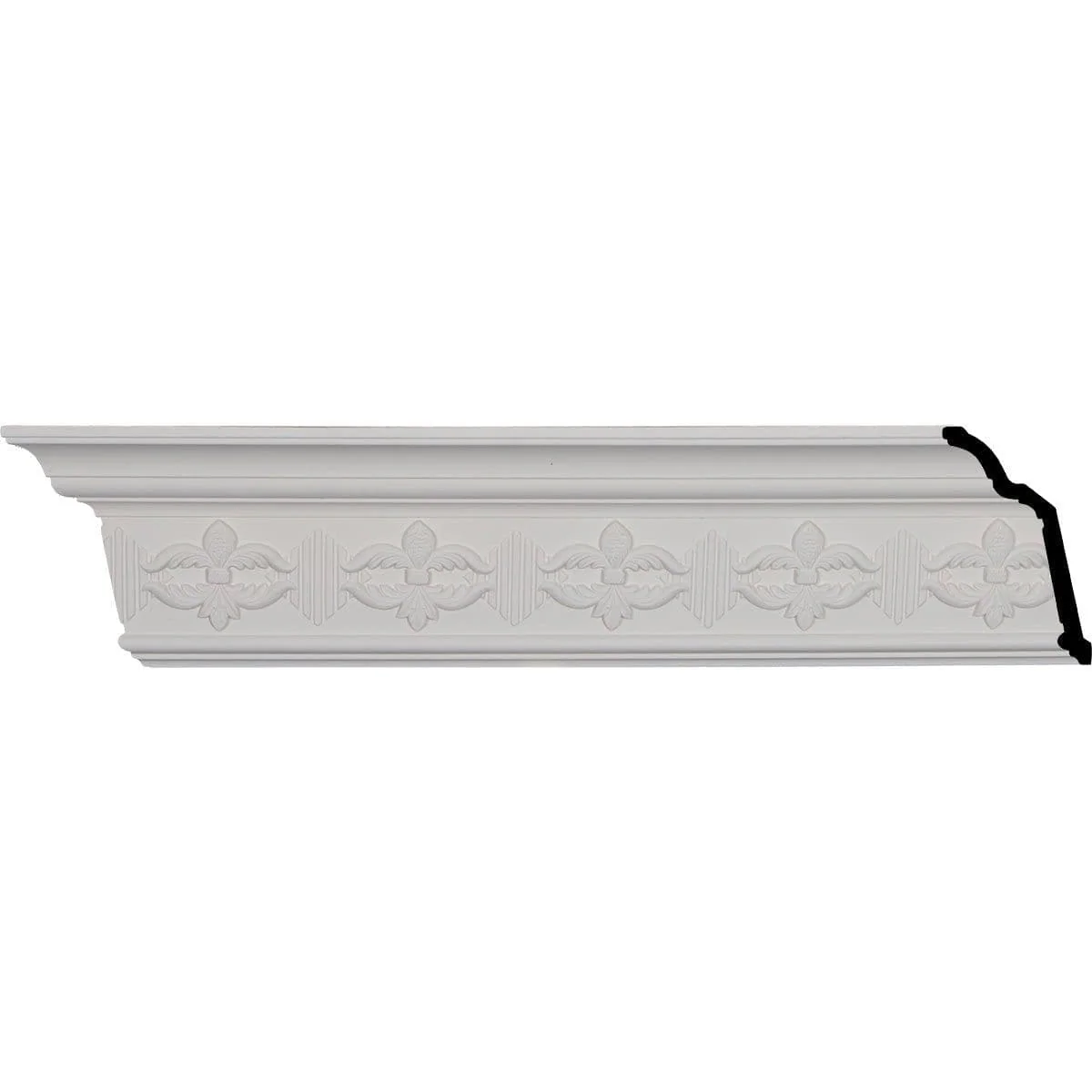 Victorian Crown Moulding, 5 1/8"H x 3 1/8"P x 5 7/8"F x 94 1/2"L